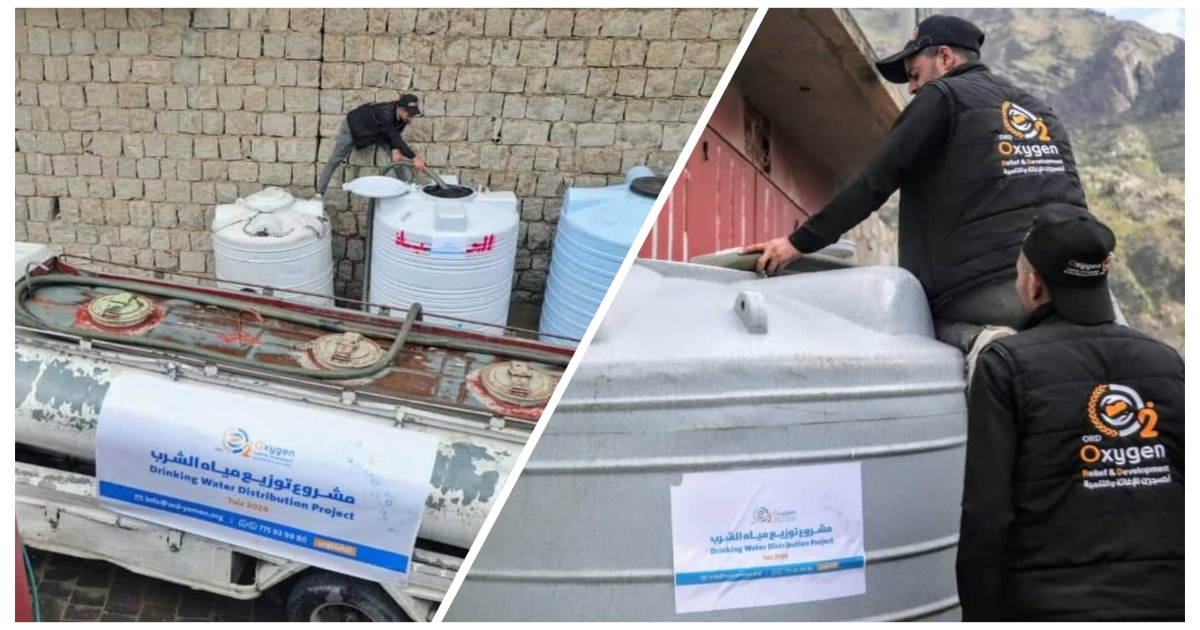 Distributing clean drinking water
